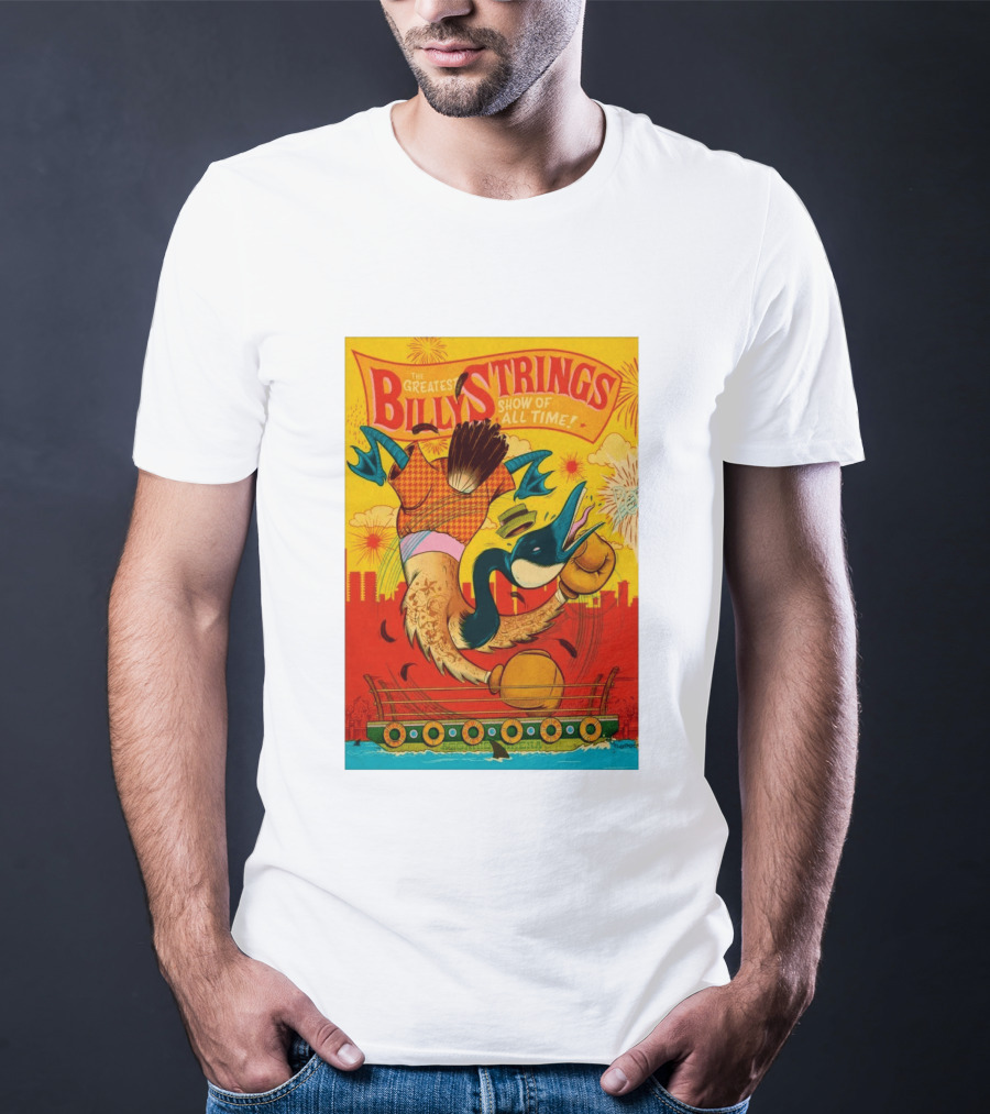 Billy Strings Boston MA July 21 2026 Greatest Show Of All Time Boxing Duck With Gloves T-Shirt