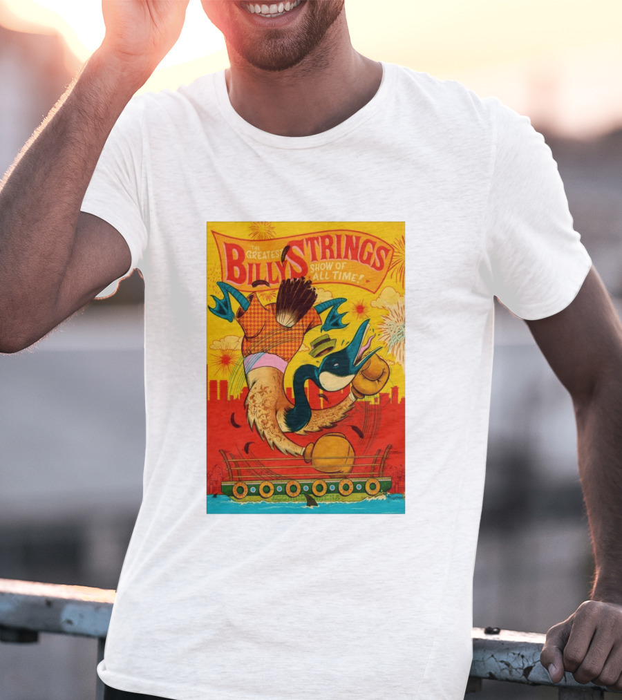 Billy Strings Boston MA July 21 2026 Greatest Show Of All Time Boxing Duck With Gloves T-Shirt