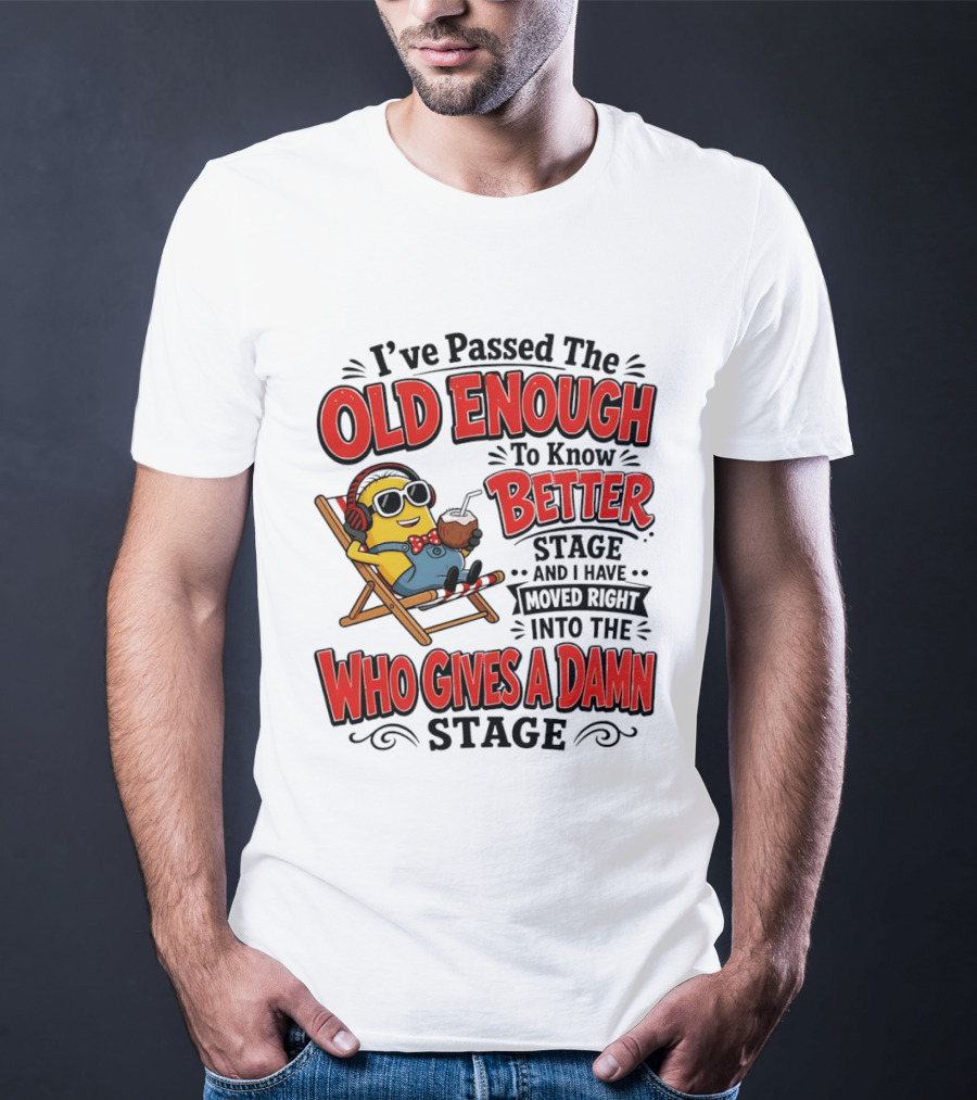 Minion I've Passed The Old Enough To Know Better Stage Who Gives A Damn Stage T-Shirt
