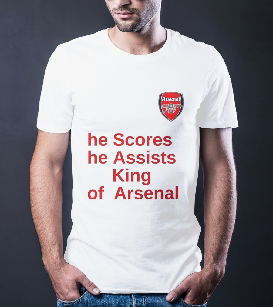 B﻿ukayo Saka He Scores He Assists King Of Arsenal T-Shirt