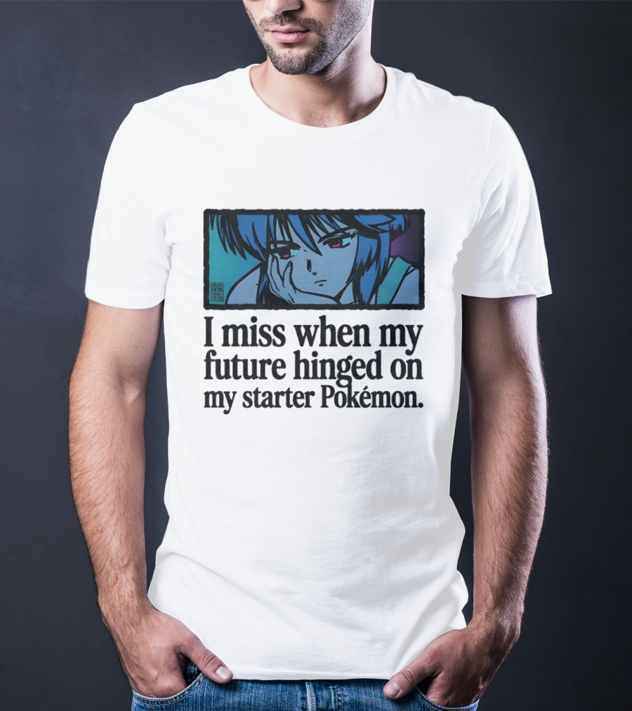 Motoko Kusanagi Ghost In The Shell I Miss When My Future Hinged On My Starter Pokémon T-Shirt