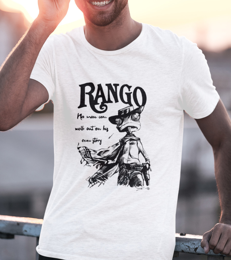 Rango He Who Walks Out Cowboy T-Shirt