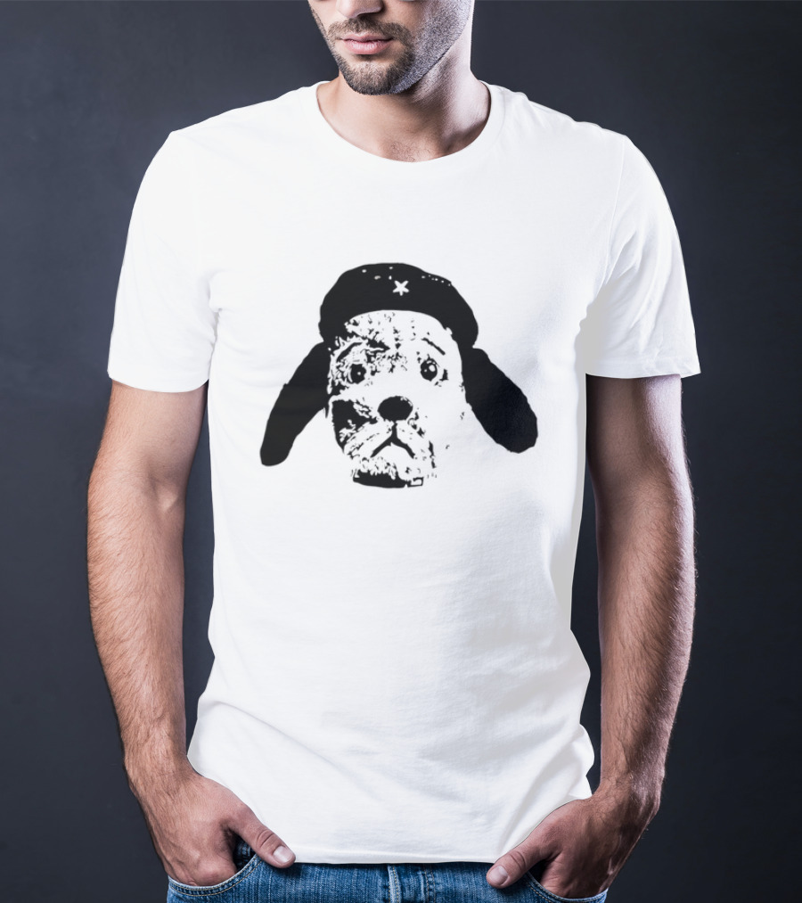 Che Guevara Dog Parody Beret Icon With Star T-Shirt