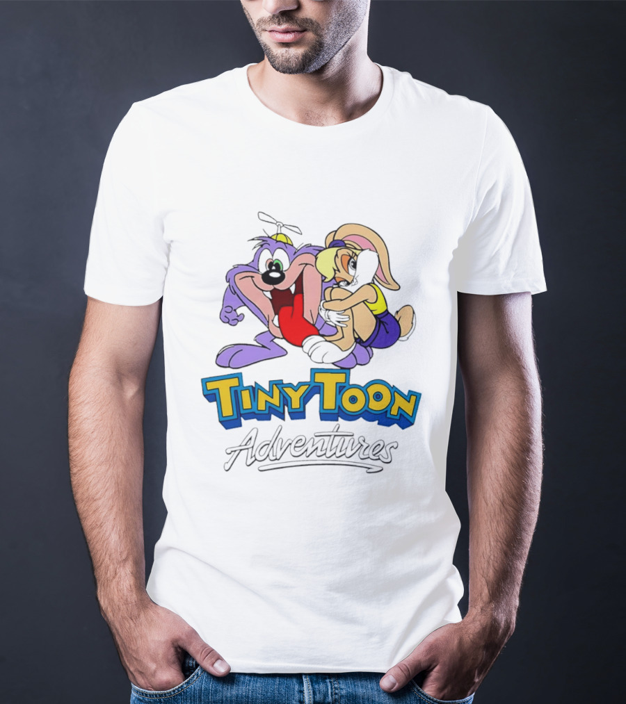 Tiny Toon Adventures Dizzy Devil Lola Bunny Cartoon Classic Characters T-Shirt