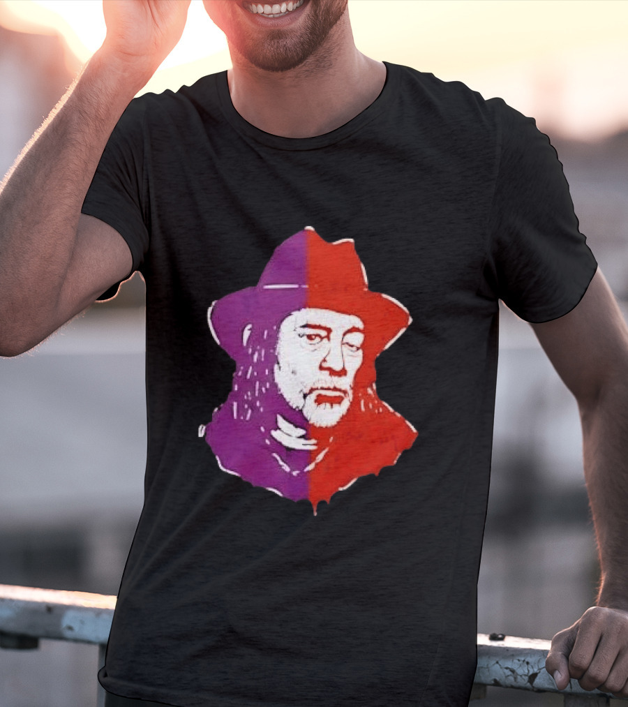 Willie Nelson Face Pop Art Style Cowboy Hat T-Shirt