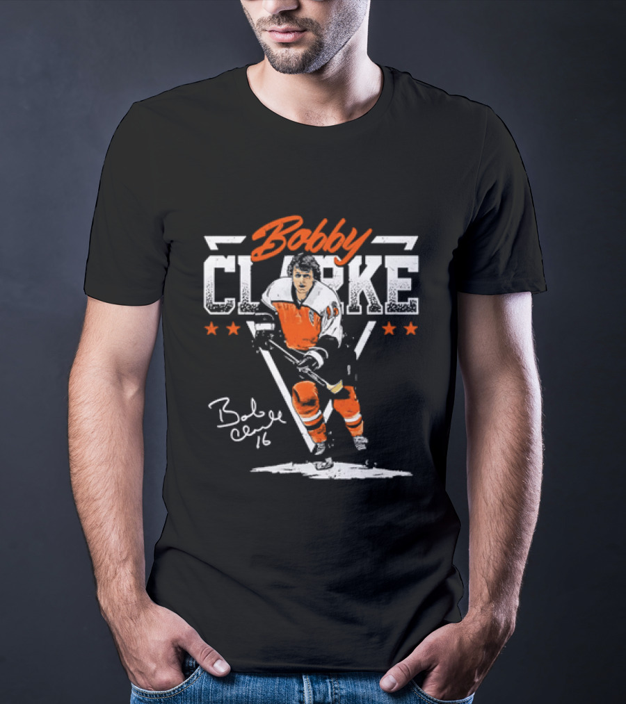 Bobby Clarke 16 Philadelphia Flyers Hockey Legend T-Shirt