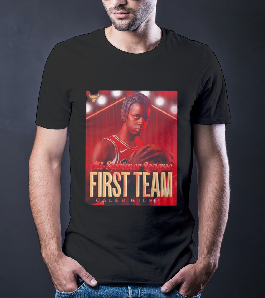 All Summer League First Team Caleb Wilson Basketball 2026 T-Shirt