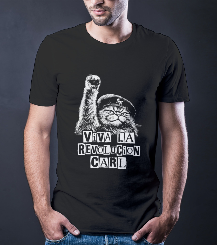 Viva La Revolucion Carl Cat Dungeon Crawler Carl T-Shirt