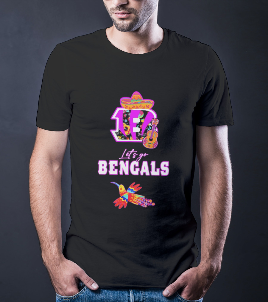 Let's Go Bengals Hispanic Heritage Fiesta Mexican Celebration T-Shirt
