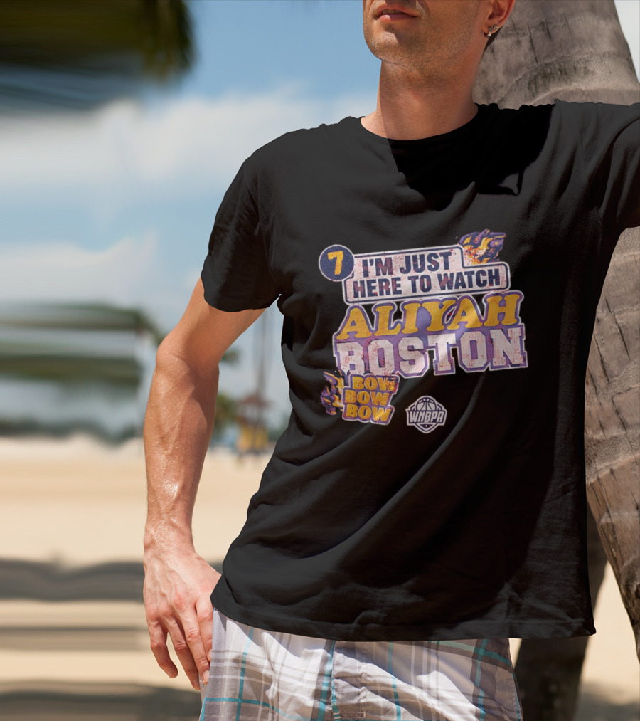 I'm Just Here To Aliyah Boston WNBA Bow Bow Bow 7 T-Shirt