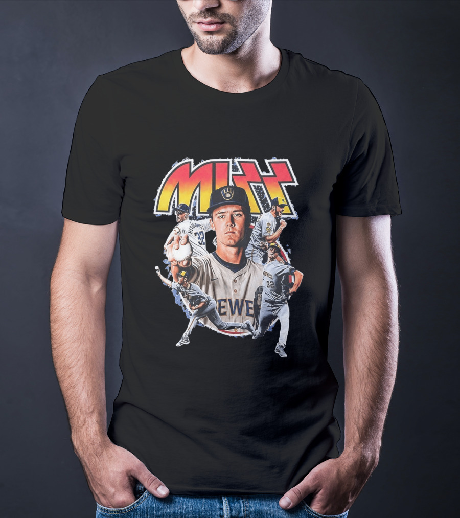 MIZZ Milwaukee Brewers Christian Yelich MLB Rock N' Roll T-Shirt