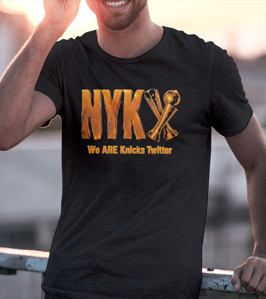 NYK We Are Knicks Twitter Trophy T-Shirt