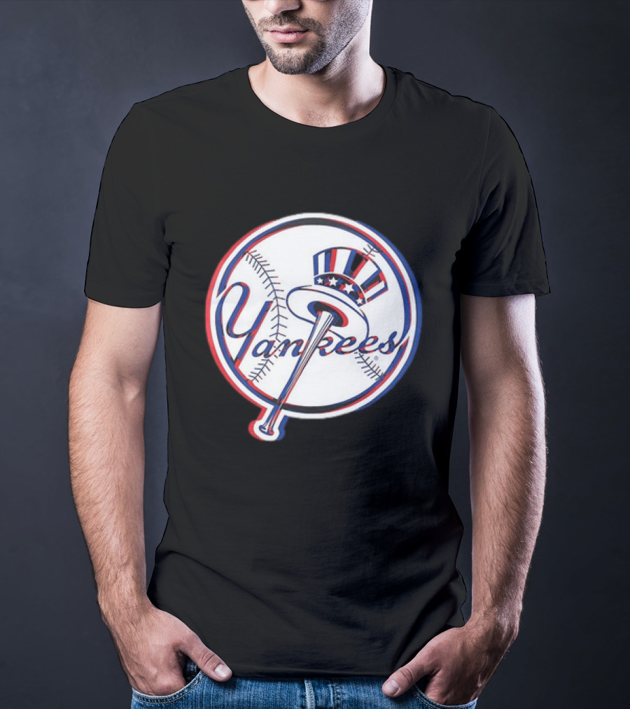 New York Yankees MLB 2026 Glitch Yankees Baseball T-Shirt