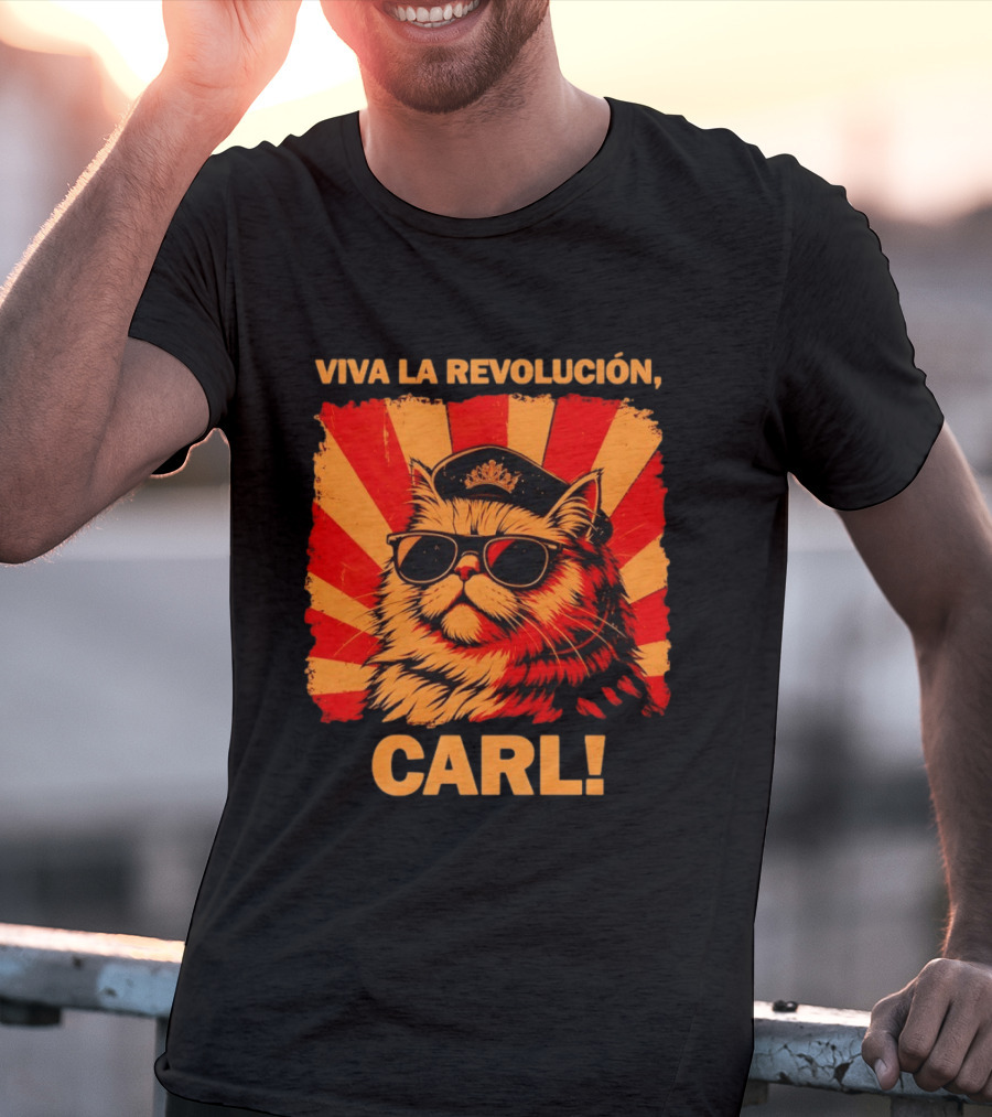 Viva La Revolución Carl Persian Cat King T-Shirt