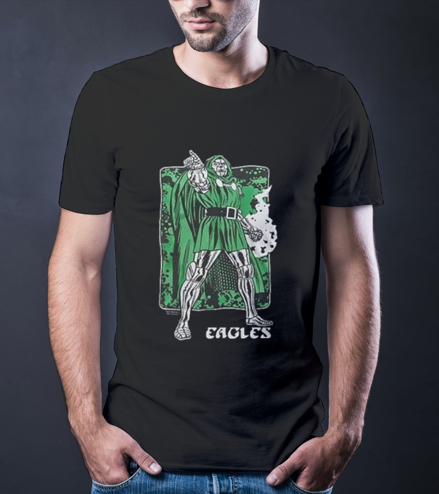 Philadelphia Eagles Marvel Doctor Doom Power Collaboration 2026 T-Shirt