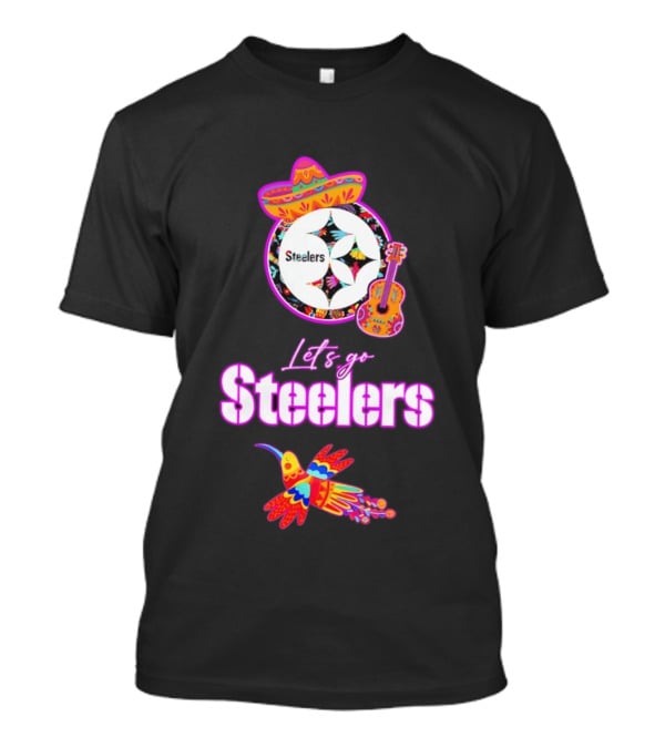 Pittsburgh Steelers Let's Go Fiesta Mexican Folk Hispanic Heritage T-Shirt