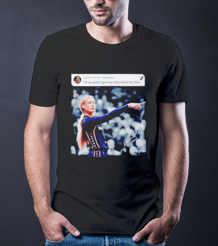 Sophie Cunningham Point God Indiana Fever I'm So Glad I Got My Nails Done For This T-Shirt