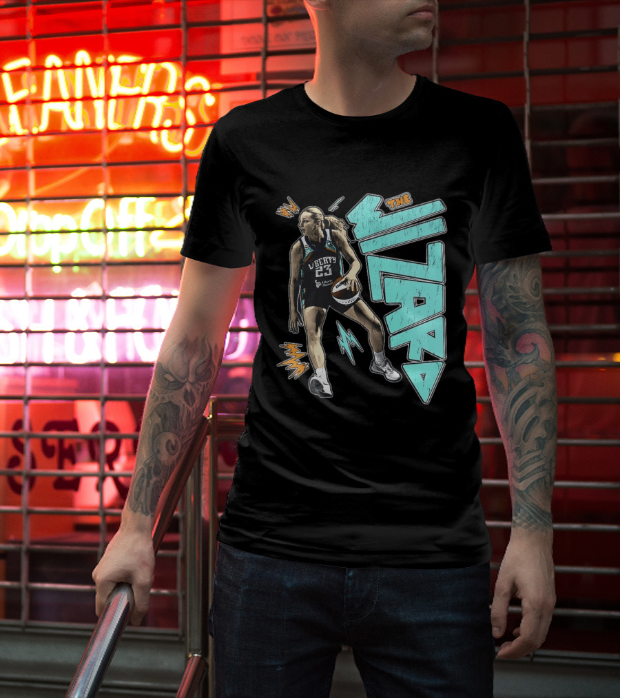 New York Liberty WNBA The Wizard Marine Johannès 23 Basketball T-Shirt
