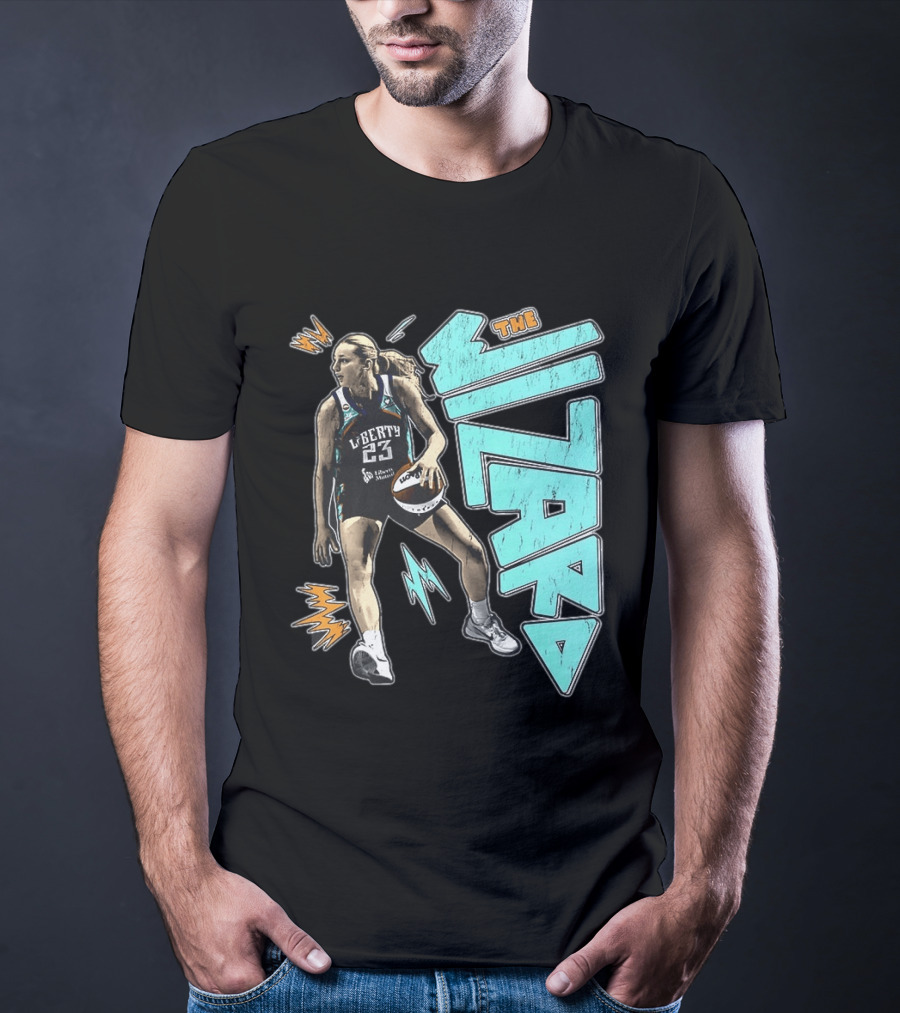 New York Liberty WNBA The Wizard Marine Johannès 23 Basketball T-Shirt