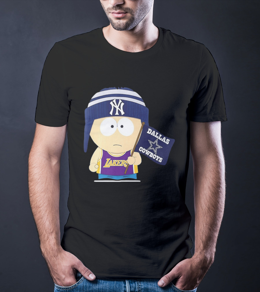 Stan Marsh Lakers Dallas Cowboys Flag Yankees Hat T-Shirt