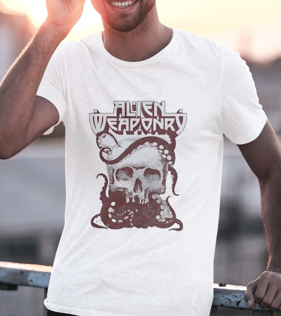 Alien Weaponry Skull Octopus Band Merchandise T-Shirt
