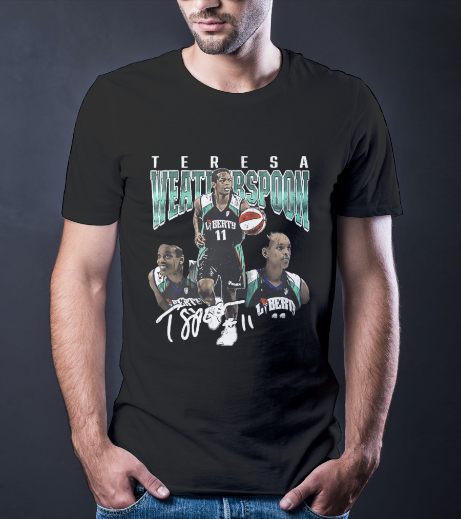 Teresa Weatherspoon New York Liberty 11 Spoon Basketball T-Shirt