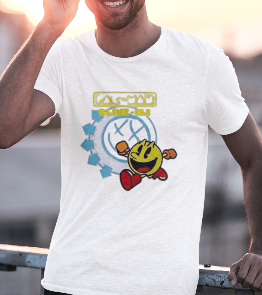 Pac Man Blink 182 Band Crossover Collaborative T-Shirt