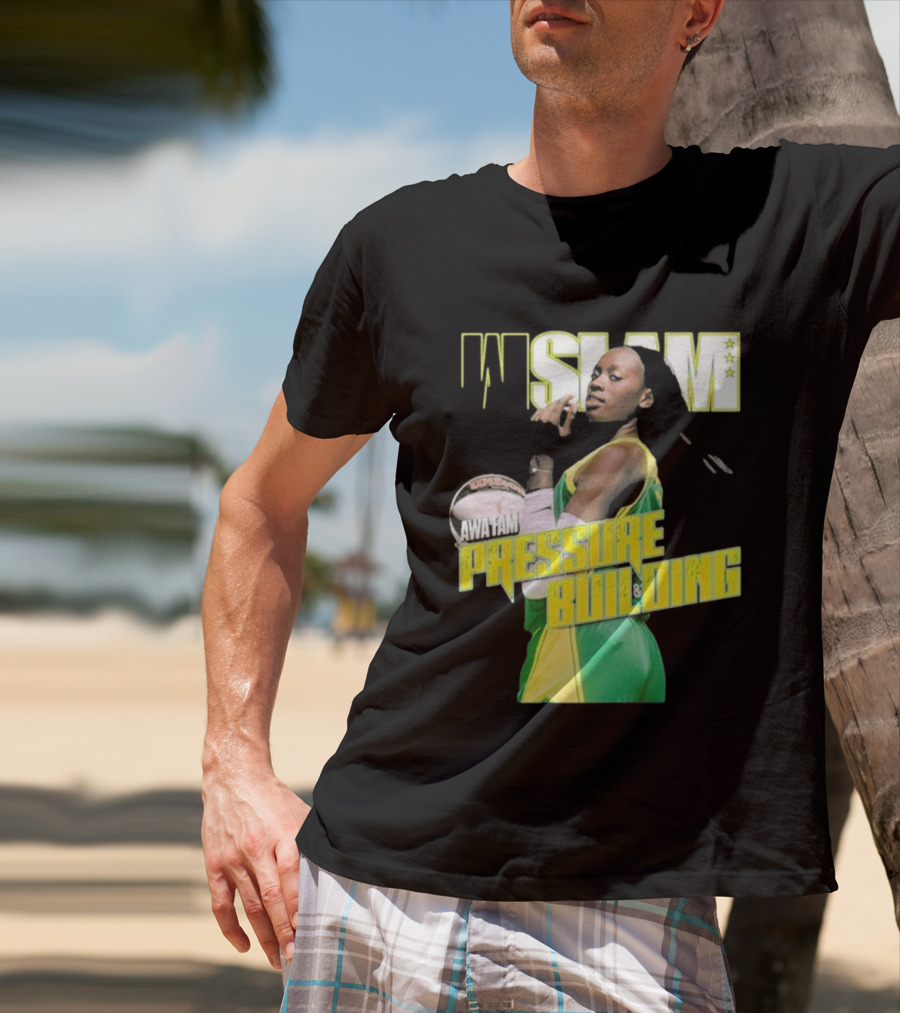 WSLAM Awa Fam Pressure Building Seattle Storm Basketball T-Shirt