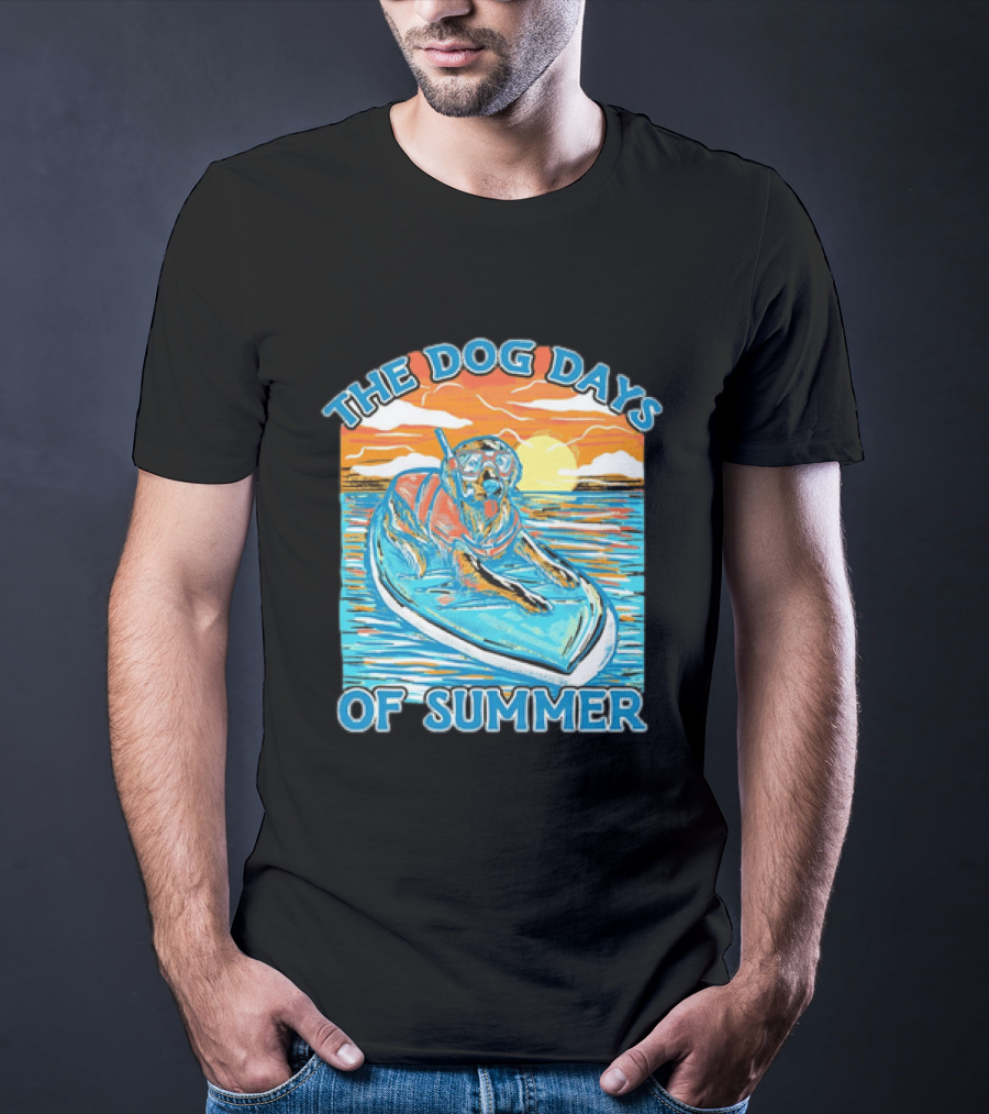 The Dog Days Of Summer Golden Retriever Snorkeling Adventure T-Shirt
