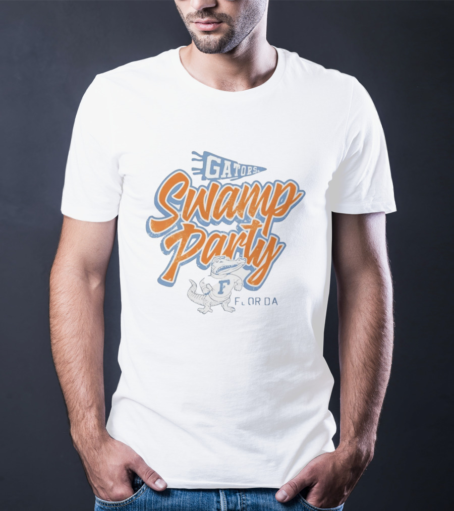 Gators Swamp Party Florida Retro Alligator T-Shirt