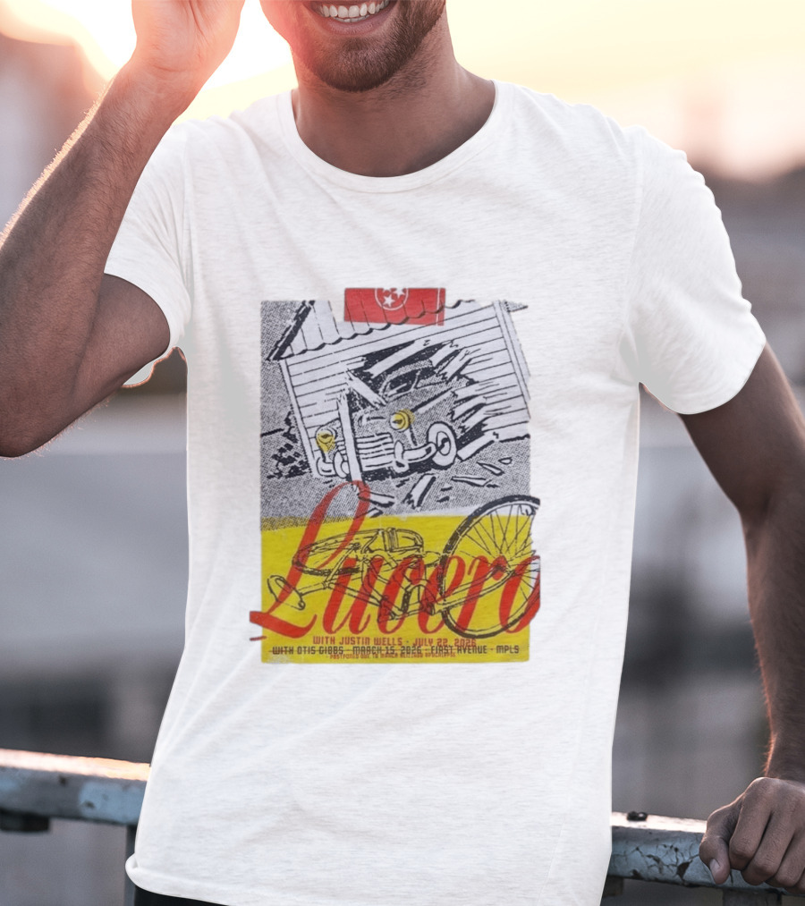 Lucero 20th Anniversary With Justin Wells July 2026 First Avenue MPLS T-Shirt