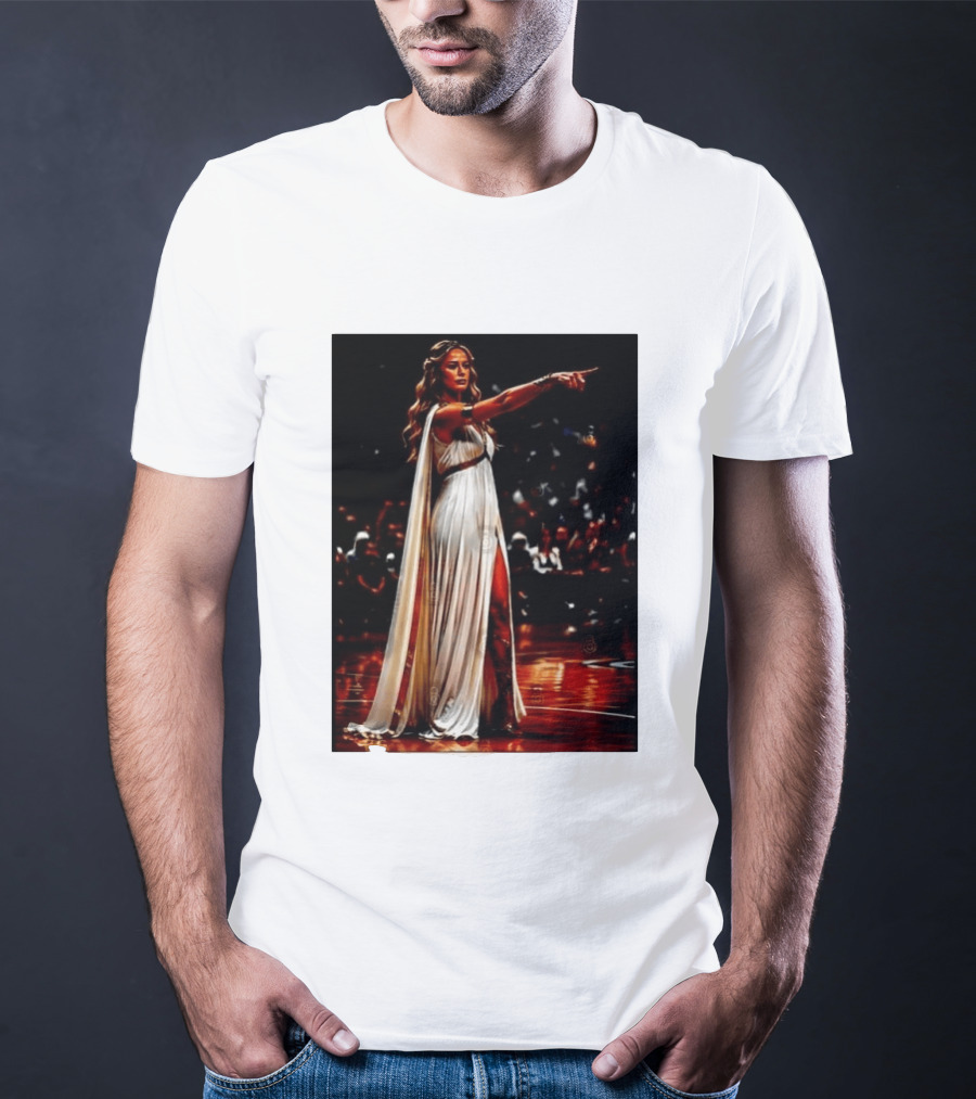 Sophia Cunningham WNBA Goddess Pointing Her Finger Basketball Victory Empowerment T-Shirt