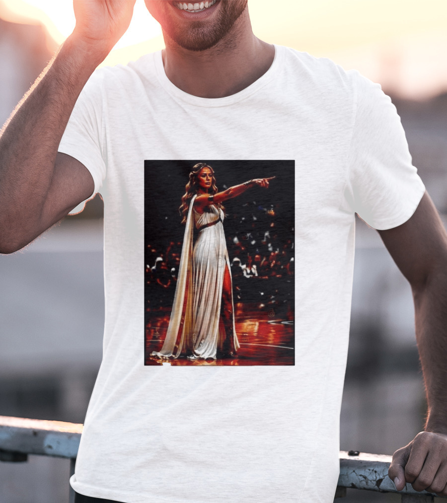 Sophia Cunningham WNBA Goddess Pointing Her Finger Basketball Victory Empowerment T-Shirt