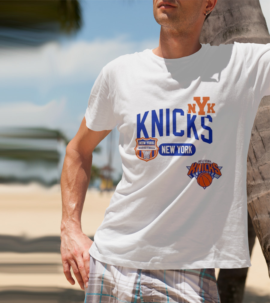 Stephon Marbury Pro Standard New York Knicks NBA Letterman NYK T-Shirt