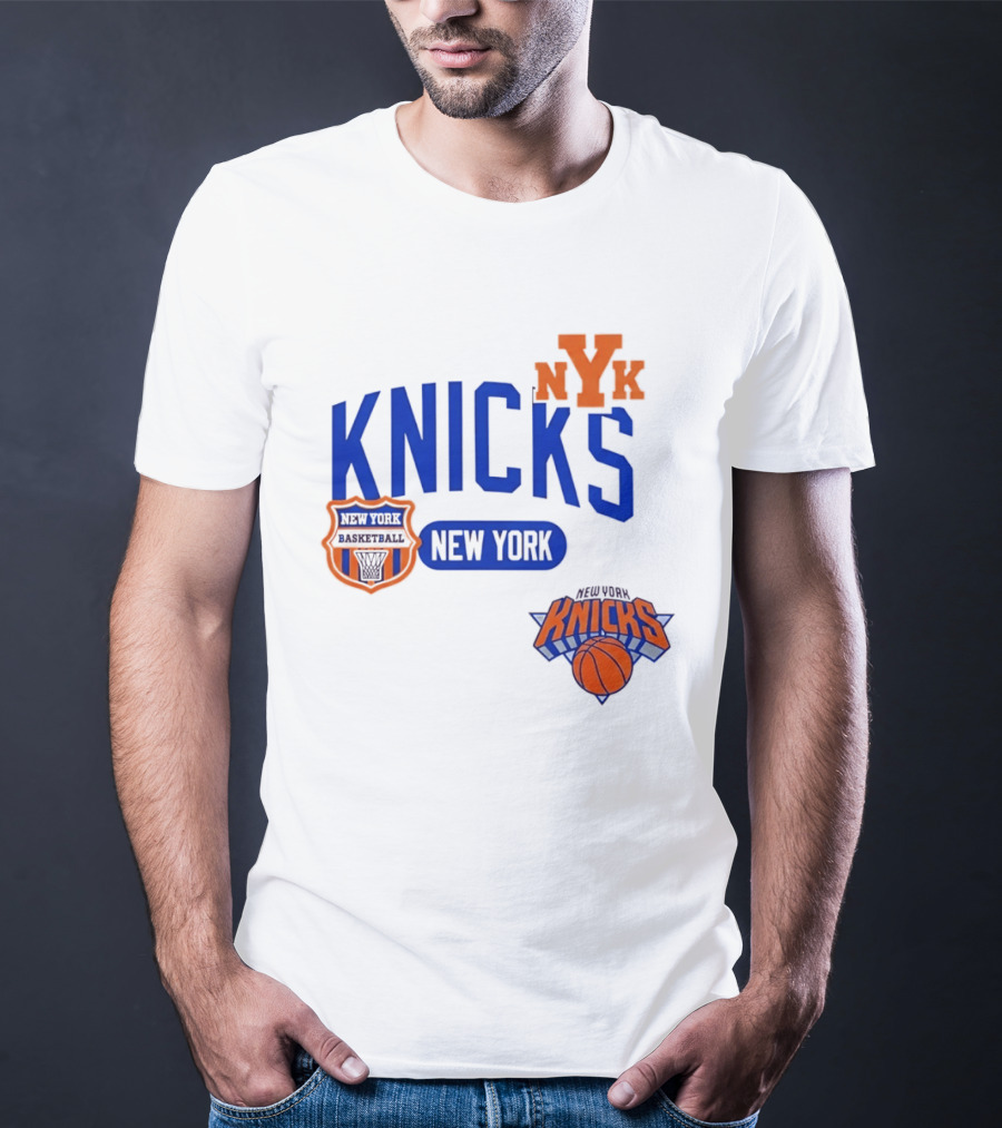 Stephon Marbury Pro Standard New York Knicks NBA Letterman NYK T-Shirt
