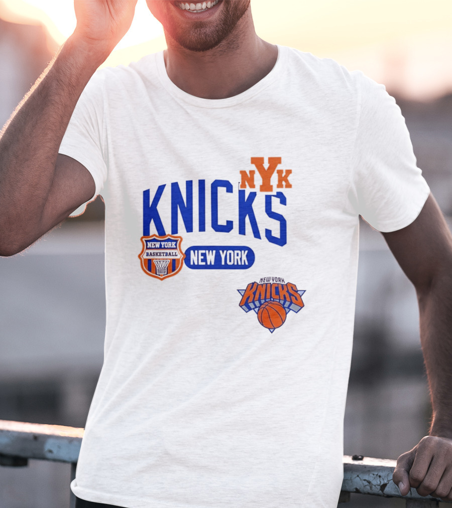 Stephon Marbury Pro Standard New York Knicks NBA Letterman NYK T-Shirt