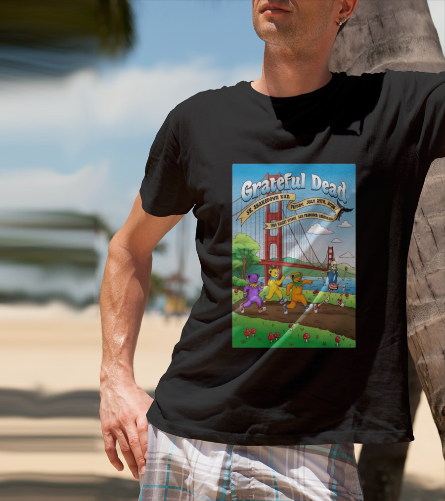 Grateful Dead 5K Shakedown Run July 24 2026 San Francisco California T-Shirt