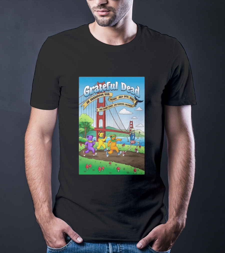 Grateful Dead 5K Shakedown Run July 24 2026 San Francisco California T-Shirt