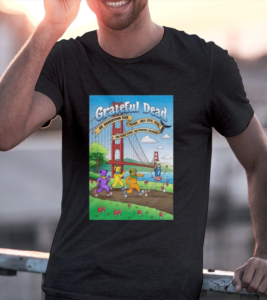 Grateful Dead 5K Shakedown Run July 24 2026 San Francisco California T-Shirt