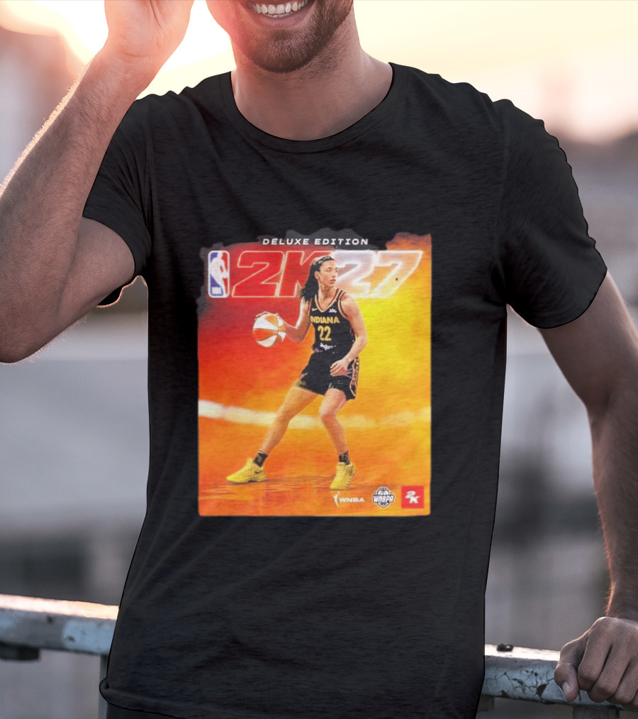 WNBA Caitlin Clark Indiana Fever NBA 2K27 Deluxe Edition Cover Athlete T-Shirt
