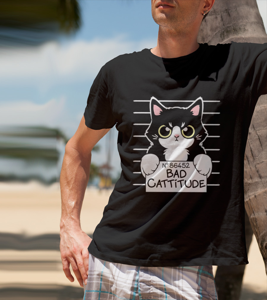 Bad Cattitude Cat Shot N° 35452 T-Shirt