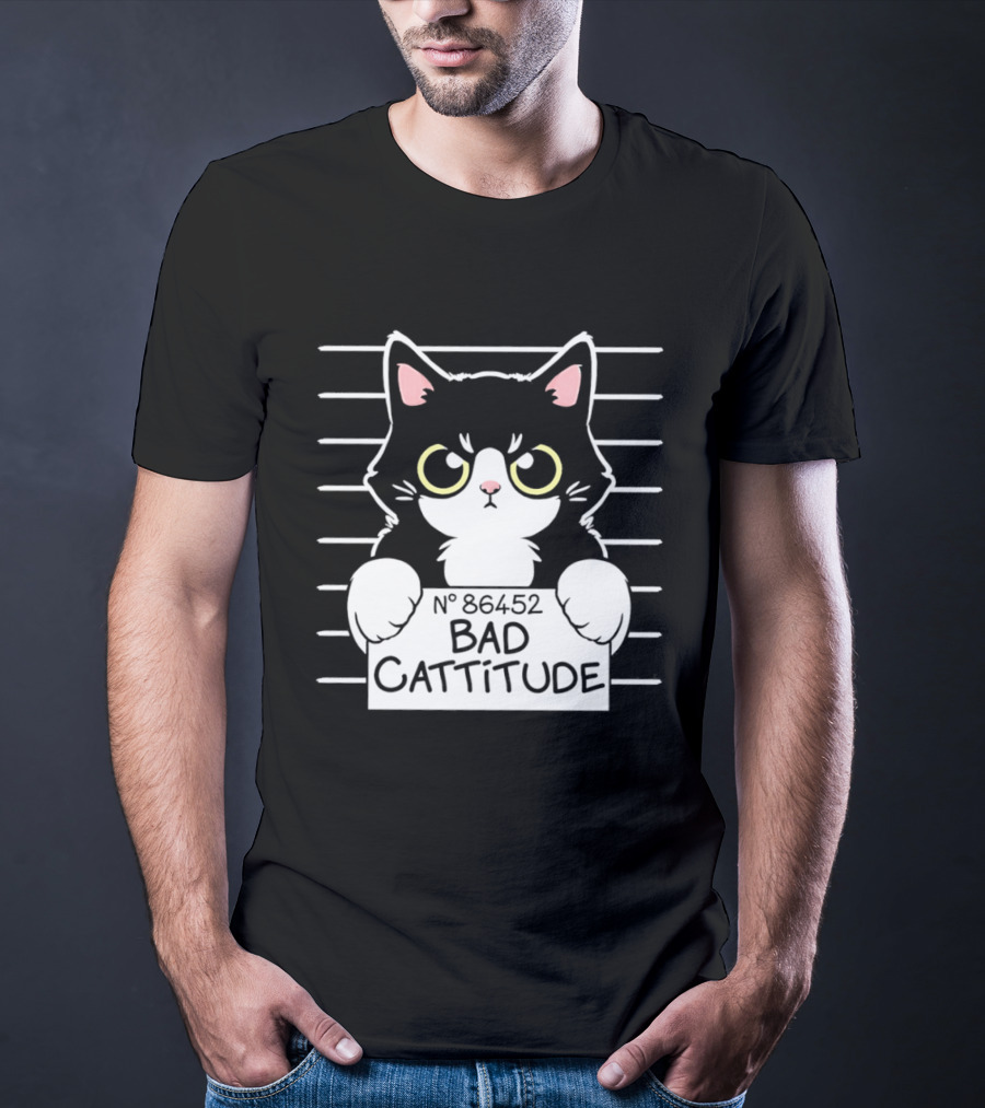 Bad Cattitude Cat Shot N° 35452 T-Shirt