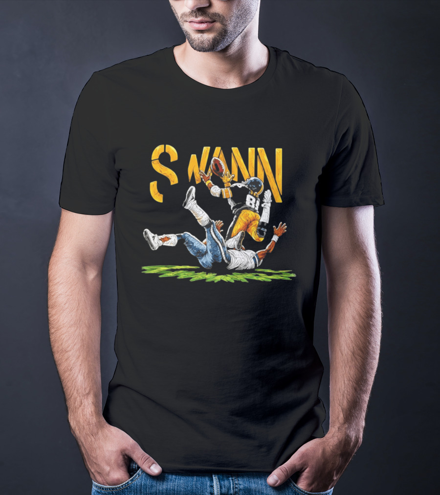 Lynn Swann 88 Pittsburgh Steelers Football Catch Painting T-Shirt
