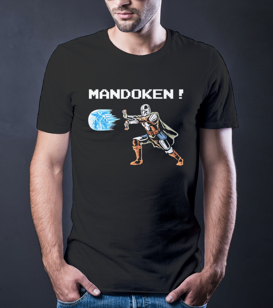 Mandoken The Mandalorian Grogu Force Move Fusion T-Shirt