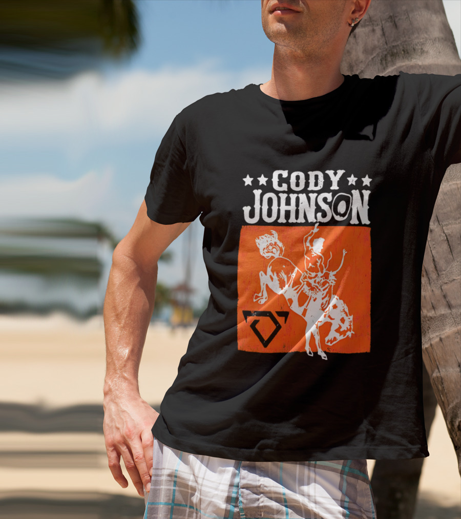 Cody Johnson Cowboy Rodeo Bucking Horse Vintage Western T-Shirt
