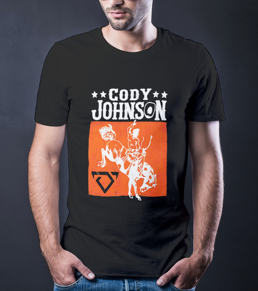 Cody Johnson Cowboy Rodeo Bucking Horse Vintage Western T-Shirt