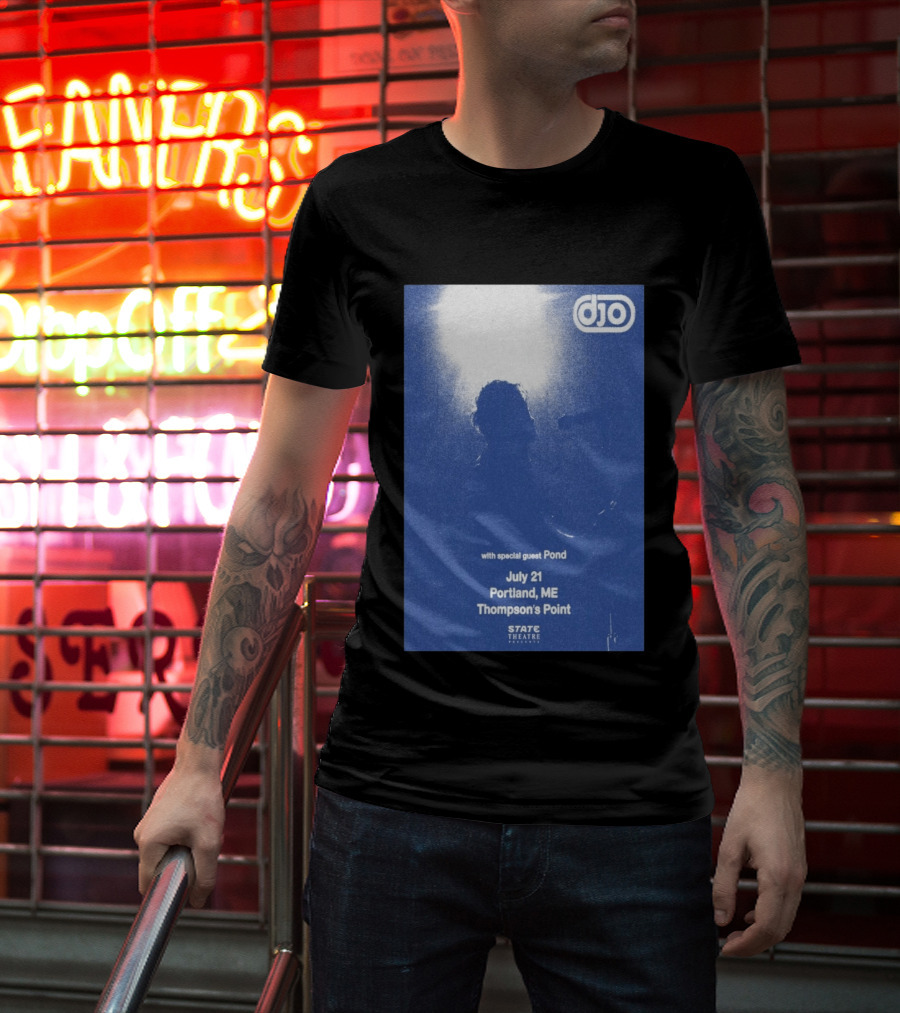 Djo July 21 Portland ME Thompson's Point State Theatre With Special Guest Pond T-Shirt
