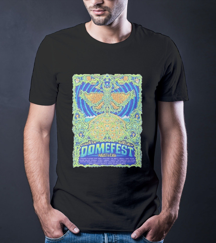 Domefest Line Up At ACE Adventure Resort In New River Gorge West Virginia On August 6 8 2026 T-Shirt
