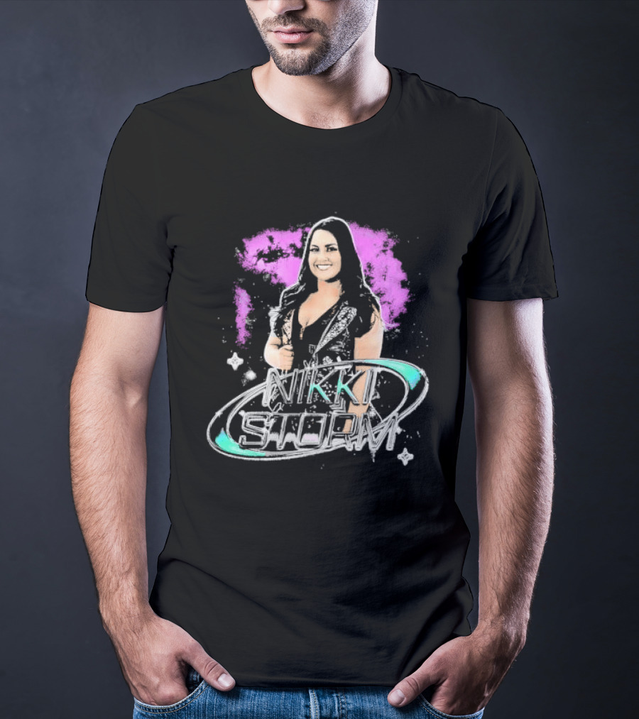 Nikki Storm Featuring Professional Wrestler Nikki Storm Vibrant Splash T-Shirt