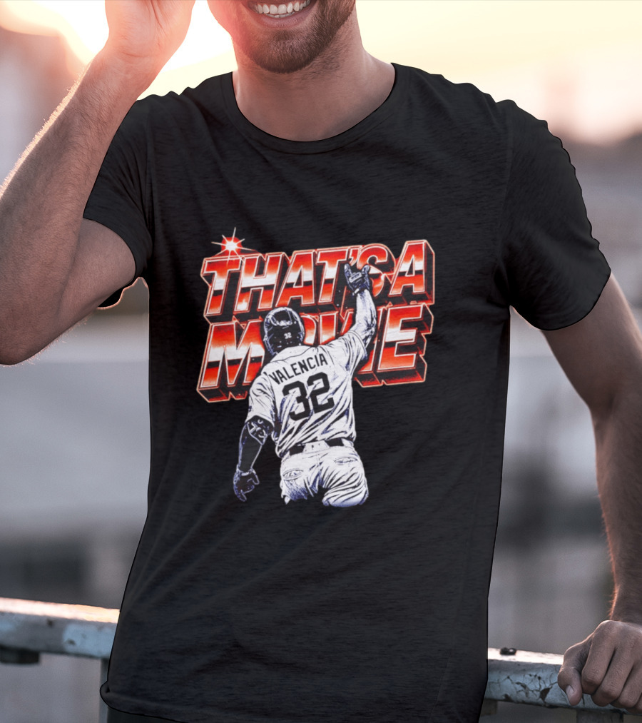 Eduardo Valencia 32 Detroit Tigers That's A Movie T-Shirt